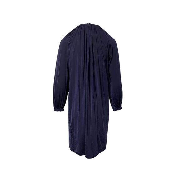 Calvin Klein Longsleeve Shift Dress in Navy Blue in Polyamide